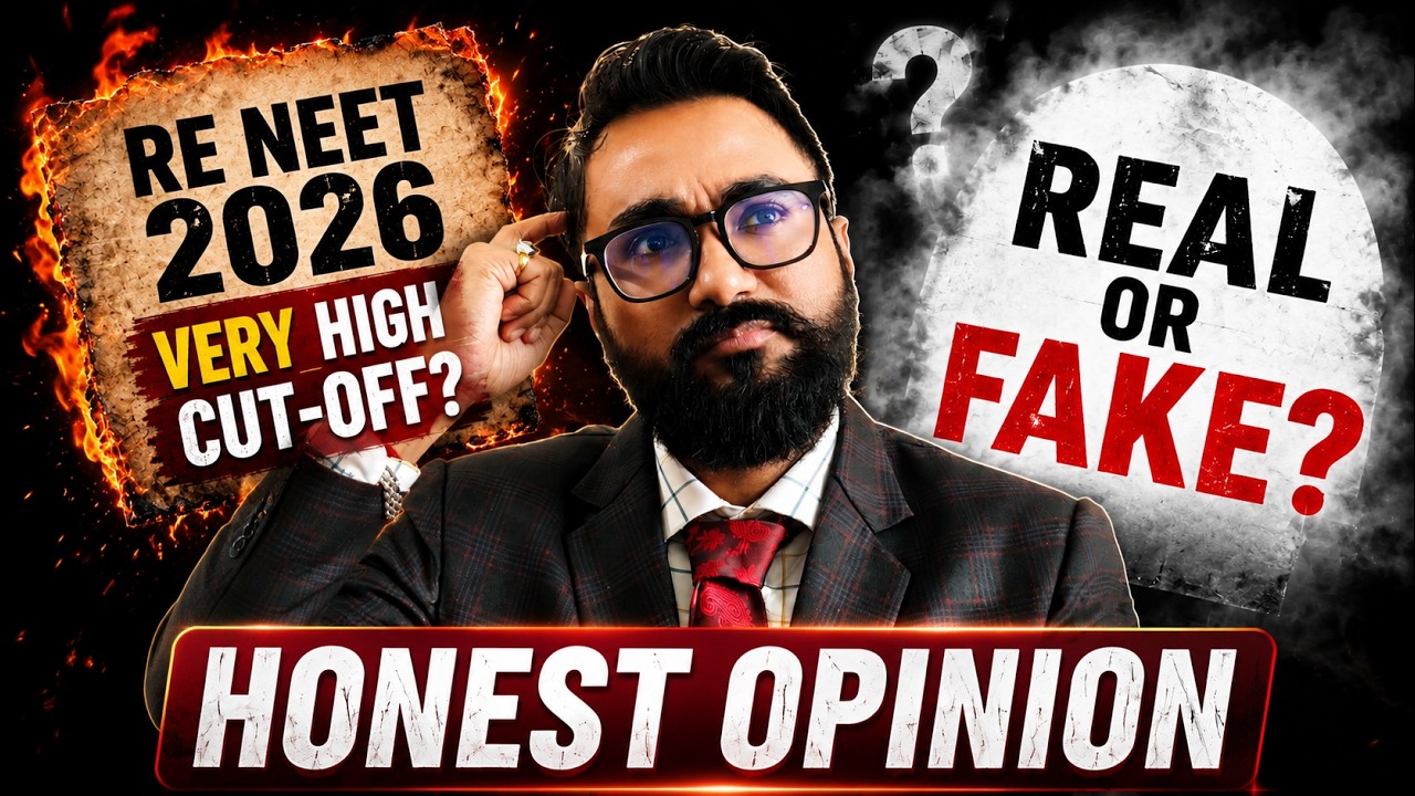 Re-NEET 2026 VERY HIGH Cut-Off? 😱 Real or Fake? | Honest Opinion by SR Sir | NEET 2026 Analysis