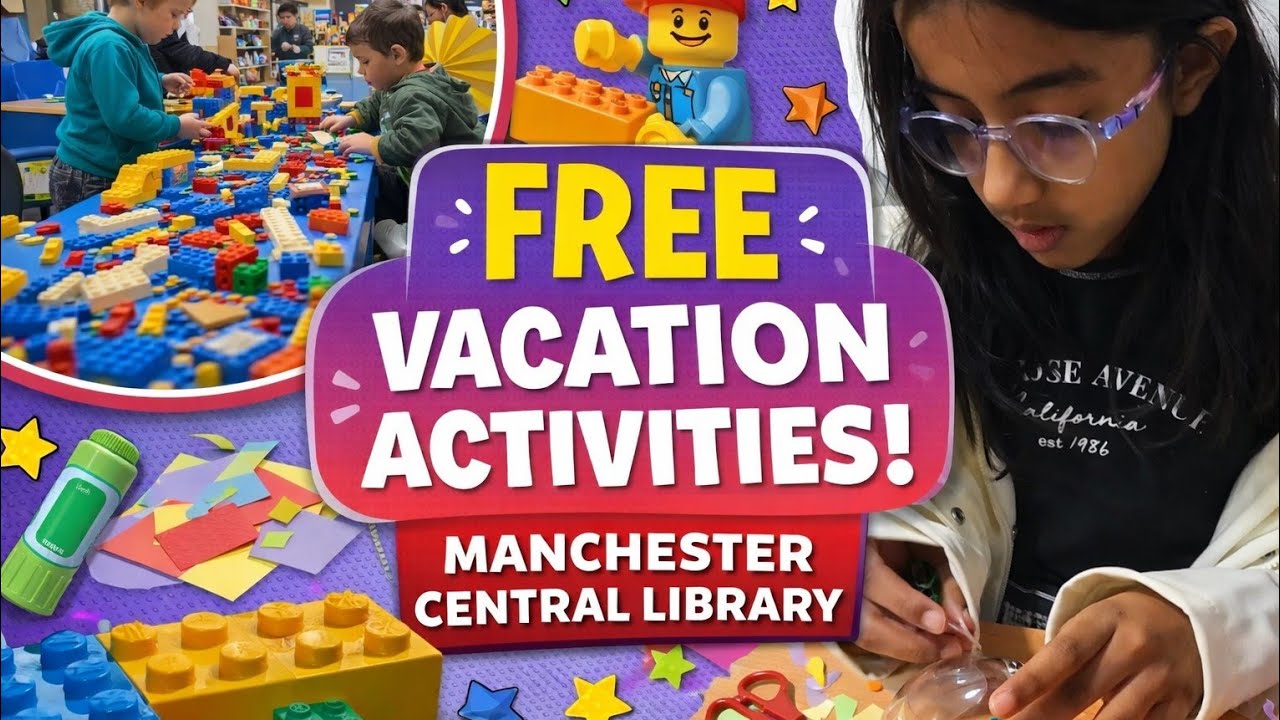 Free Kids Activities in Manchester Central Library | LEGO, Art & Crafts 