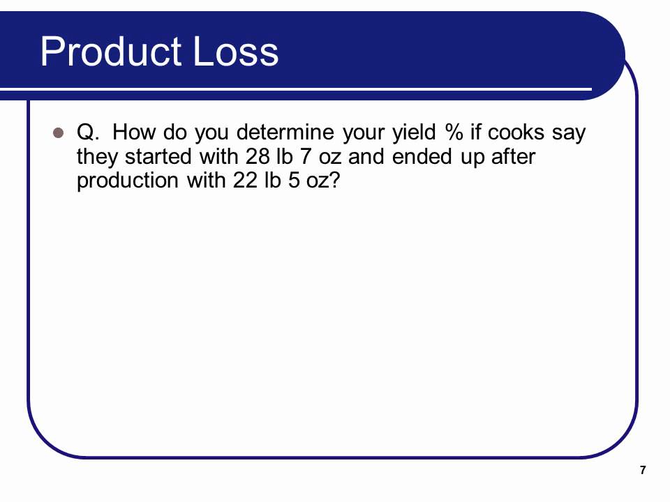 Foodservice Management Lecture 10