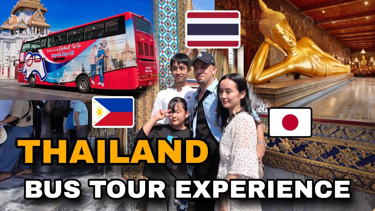 FIRST TIME BUS TOUR EXPERIENCE IN THAILAND | Filipino Japanese Family