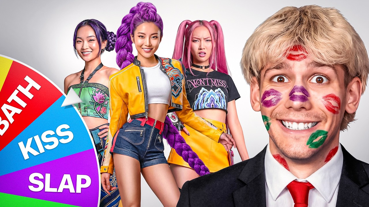 Экстремальное вращение колеса удачи с охотниками на демонов в стиле K-Pop 😈