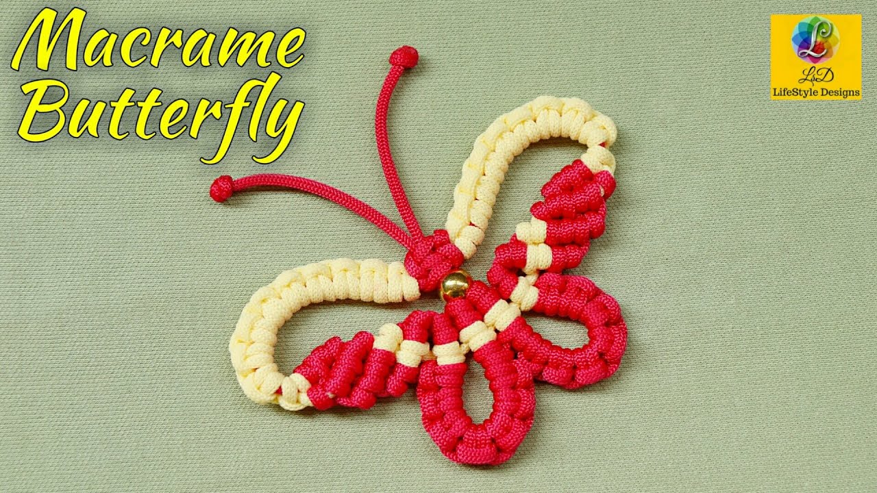 DIY Macrame Butterfly | Macrame Butterfly Wall Hanging Home Decor