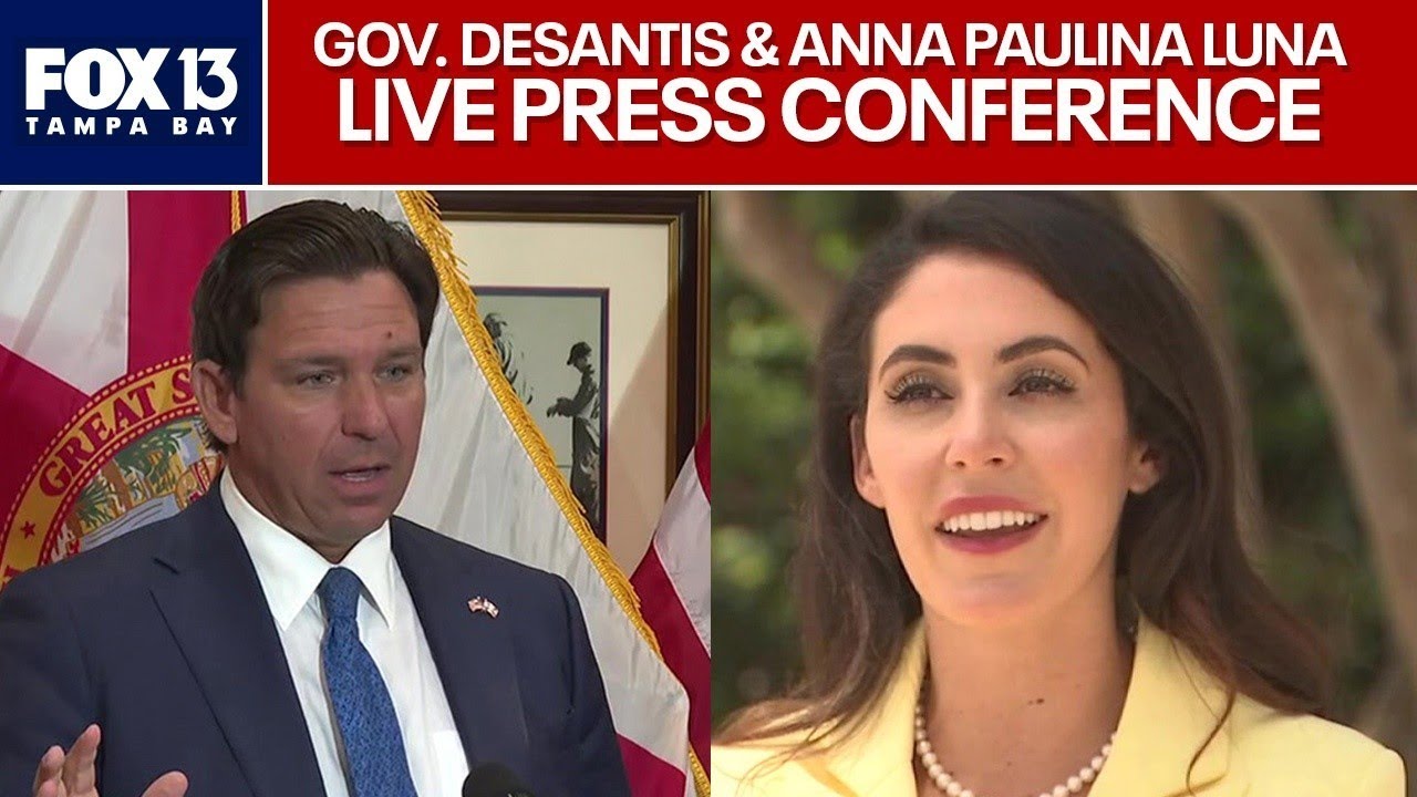Gov. DeSantis & Anna Paulina Luna press conference