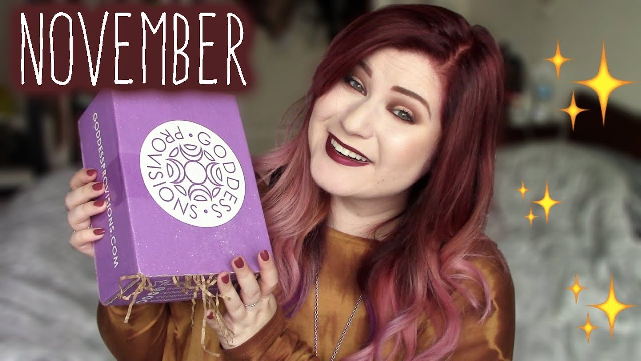 NOVEMBER 2017 GODDESS PROVISONS UNBOXING VEGAN & CRUELTY FREE SUBSCRIPTION