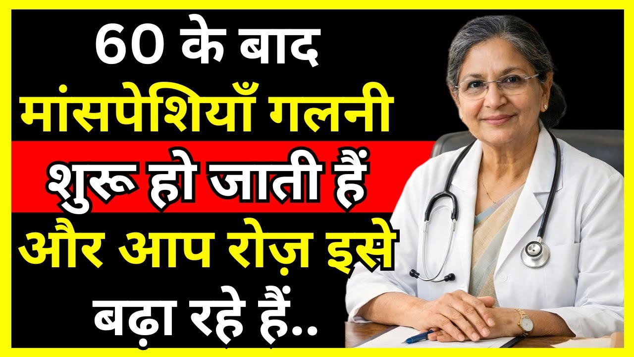 60 के बाद मांसपेशियाँ गलनी शुरू हो जाती हैं - और आप रोज़ इसे बढ़ा रहे हैं