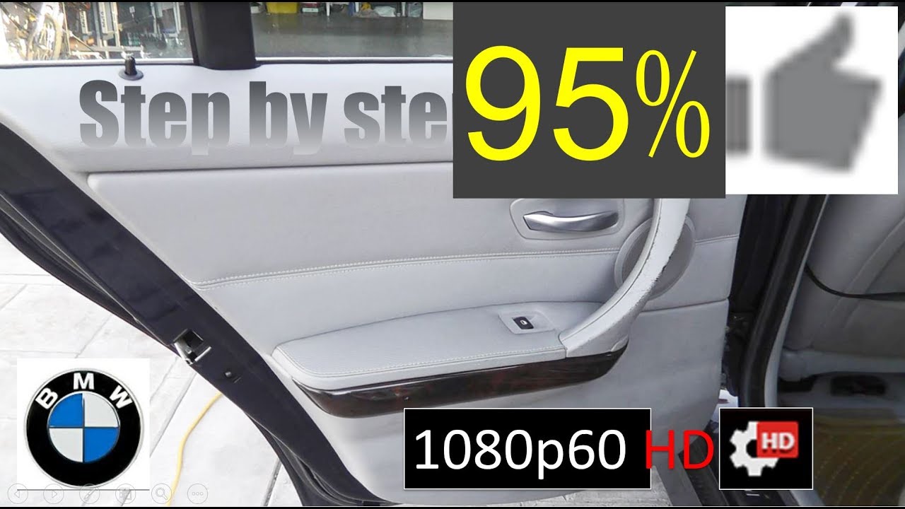 2006 BMW 330i rear left driver side window regulator replacement (New HD)