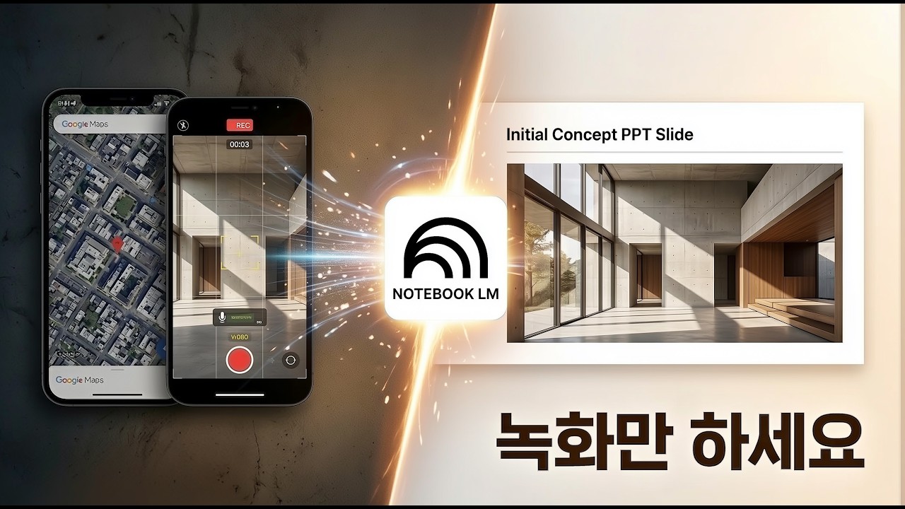 NotebookLM으로 건축·인테리어 초기 컨셉 제안서 만드는 방법 (화면 녹화 활용) (by 뽁숑이)