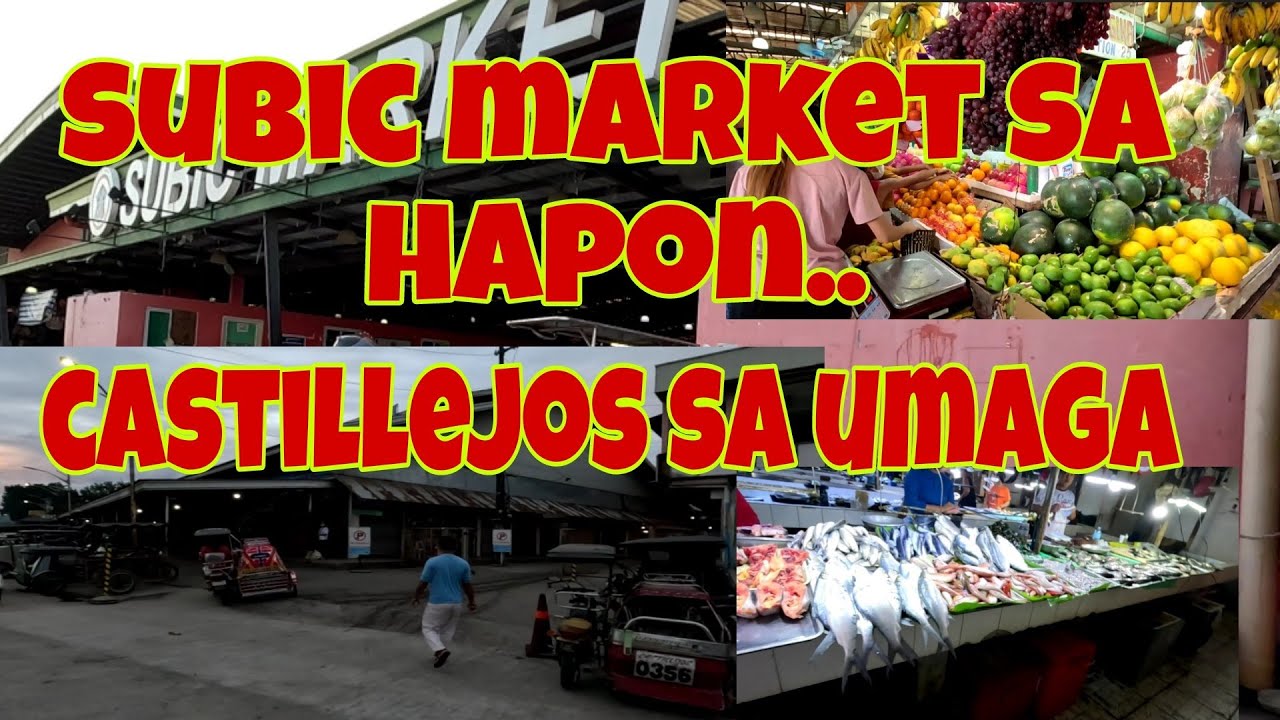 Afternoon walk at subic public market | Early morning visit at castillejos market..