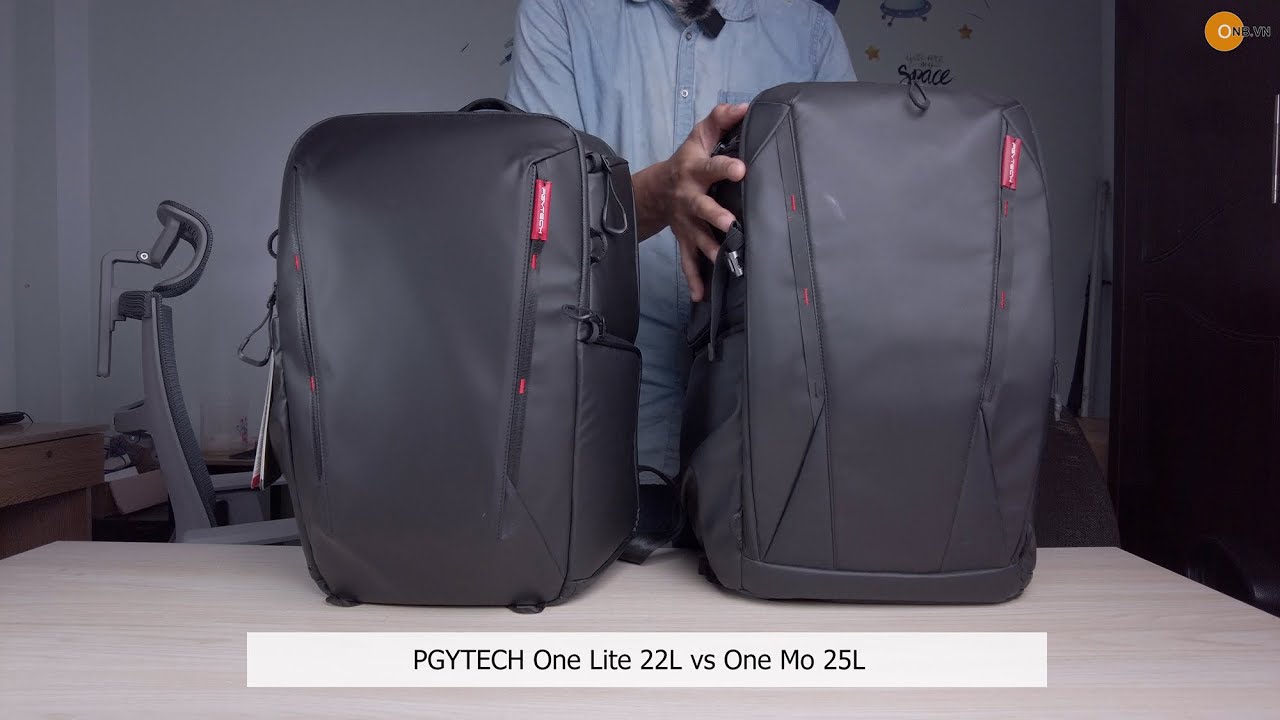 So sánh chi tiết Balo Pgytech One Lite 22L vs One Mo 25L mẫu mới 2023