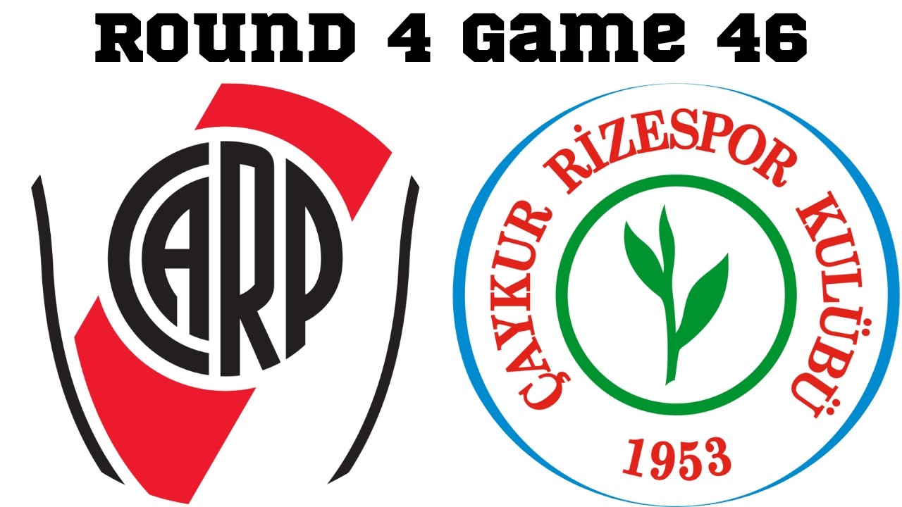 Round 4 Game 46 River Plate vs Caykur Rizespor