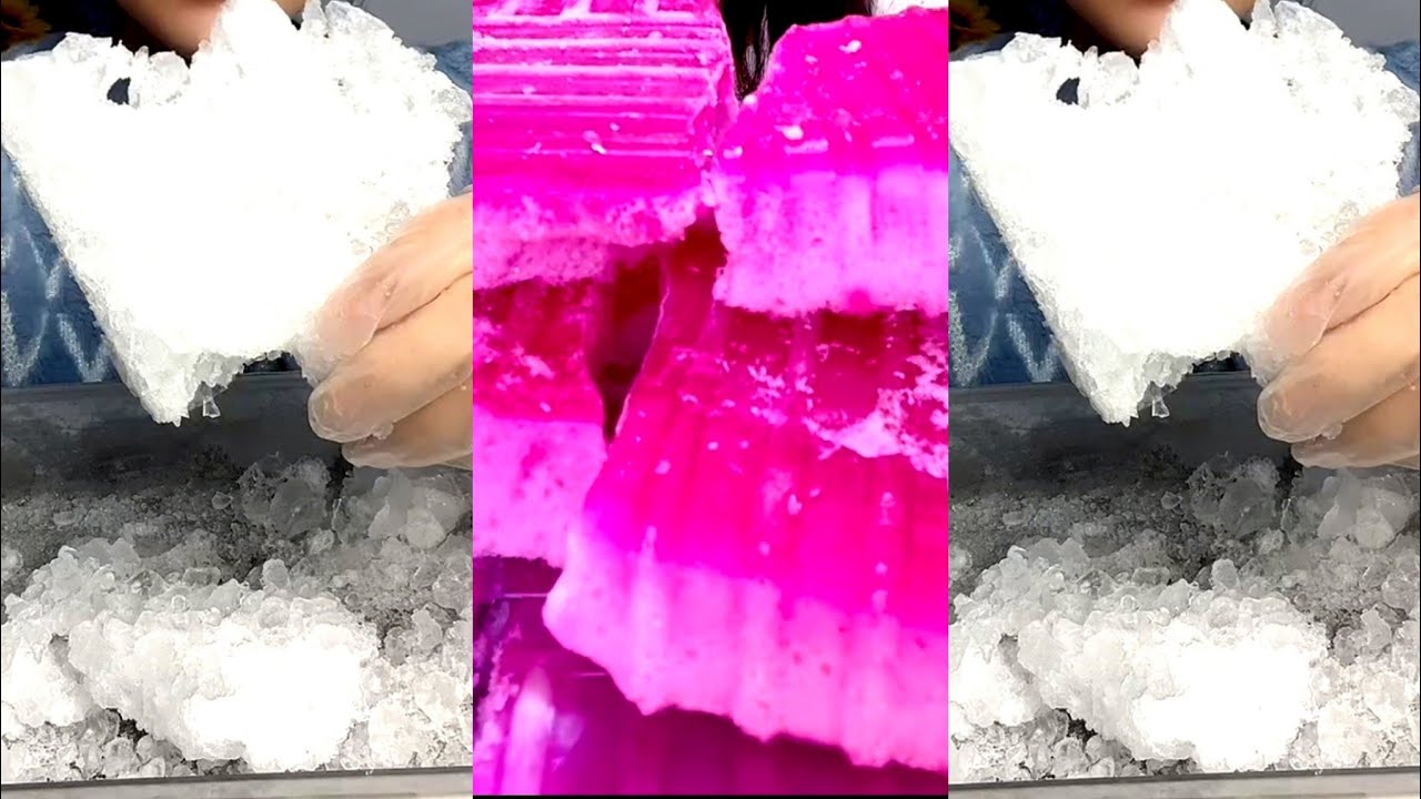 ASMR CLEAR ICE MUKBANG / THIN ICE / HARD ICE 