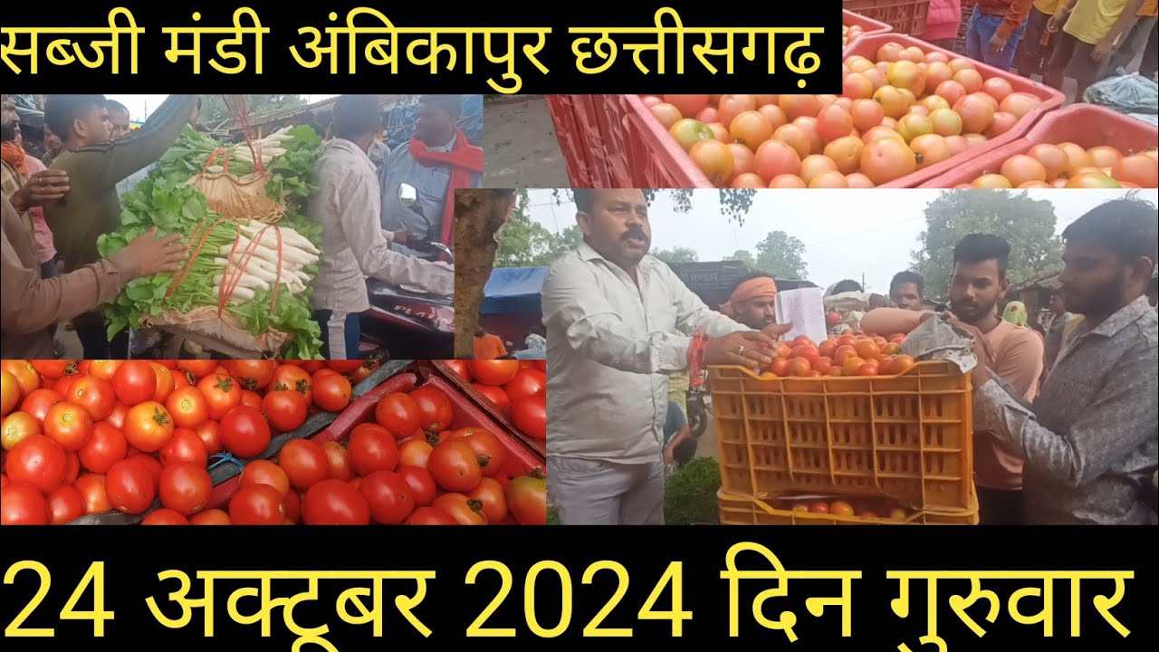 सब्जी मंडी अंबिकापुर छत्तीसगढ़   हरि सब्जियां की रेट जाने ?