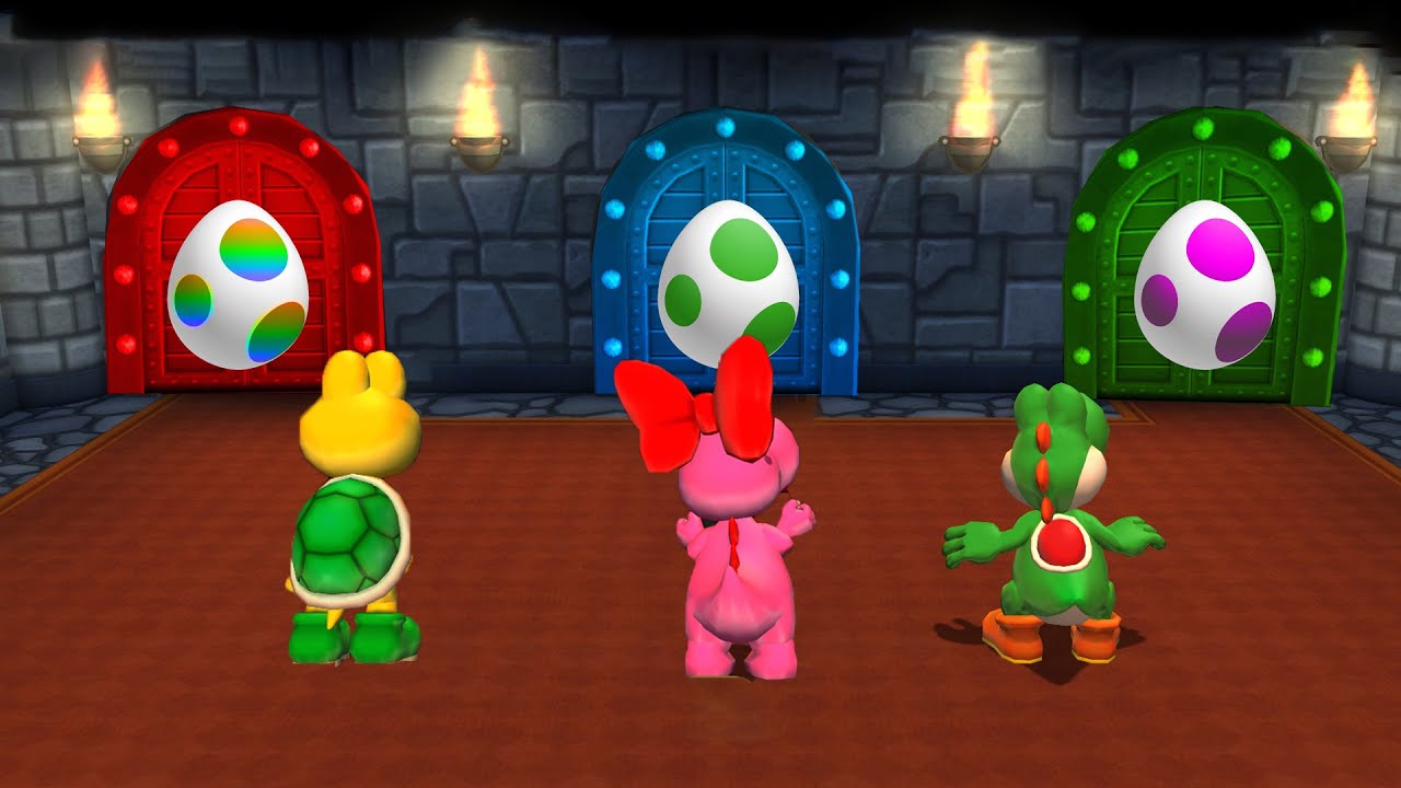 Mario Party 9 Step It Up - Koopa vs Birdo Vs Yoshi (COM Master Difficulty)