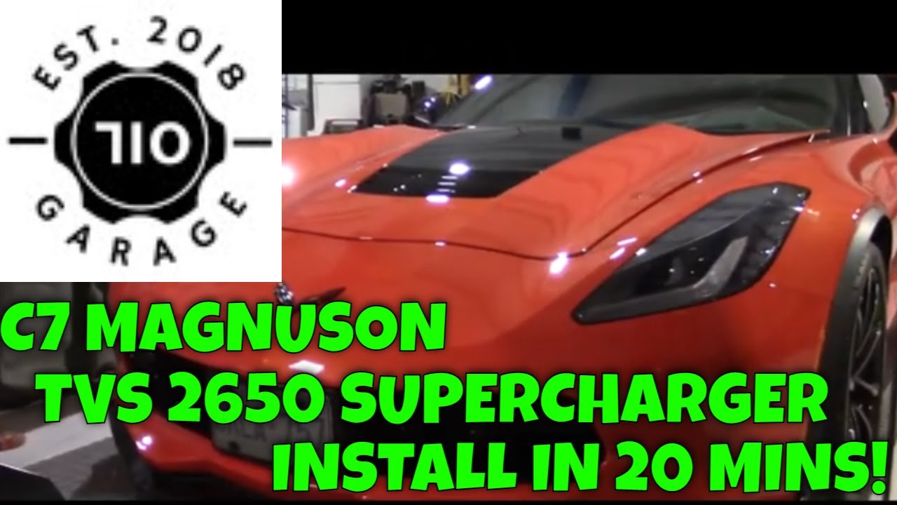 Установка нагнетателя C7 Magnuson 2650 за 20 минут!