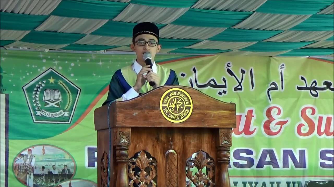 SAMBUTAN SANTRI YANG MENGGUGAH HATI