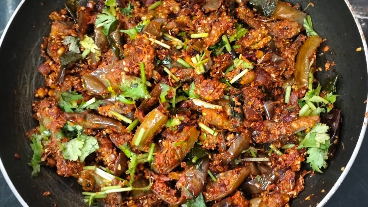 Vankaya vepudu in Telugu ll వంకాయ కారం ఫ్రై ll brinjal fry😋😋😋
