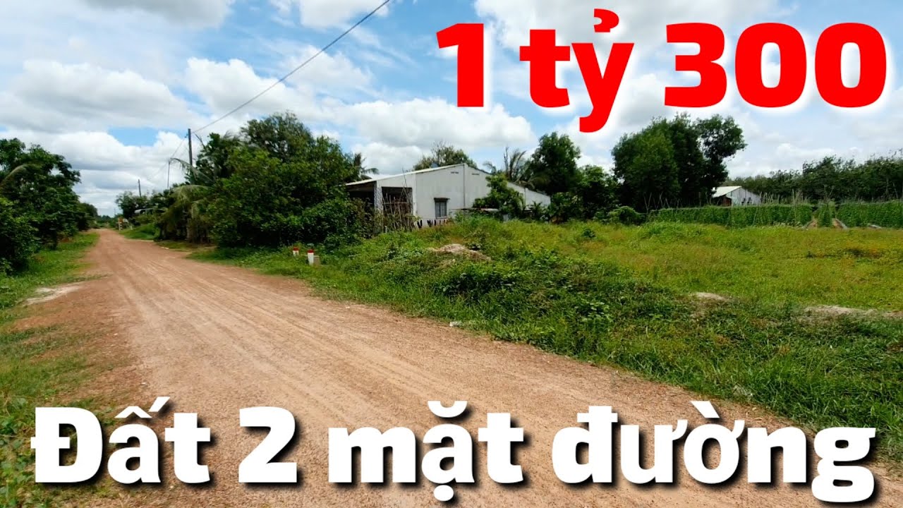 Bán đất 1400m2 có 480m2 thổ cư 2 mặt đường giá 1 tỷ 300 triệu ở Long Vĩnh Châu Thành Tây Ninh