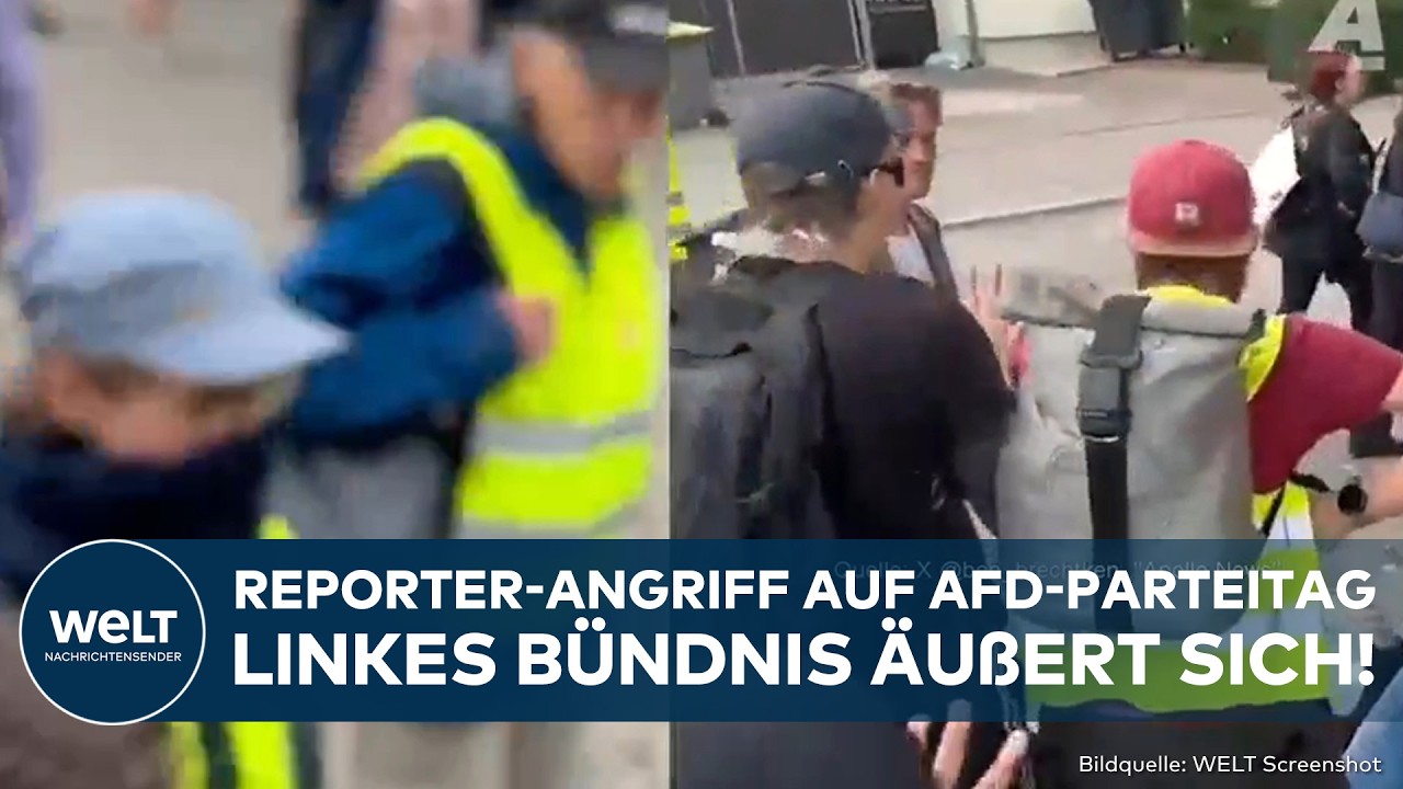 ERFURT: Antifa-Angriff auf Reporter! Linkes B&uuml;ndnis zieht Bilanz zu Protesten gegen AfD-Parteitag