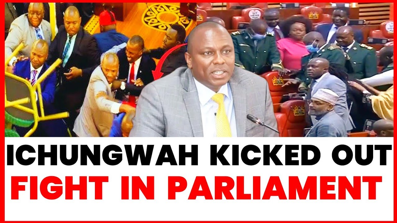 BREAKING NEWS! FIGHT ERUPTS IN PARLIAMENT AS MP ICHUNGWAH CLASH WITH GACHAGUA'S OPPOSITION MPS