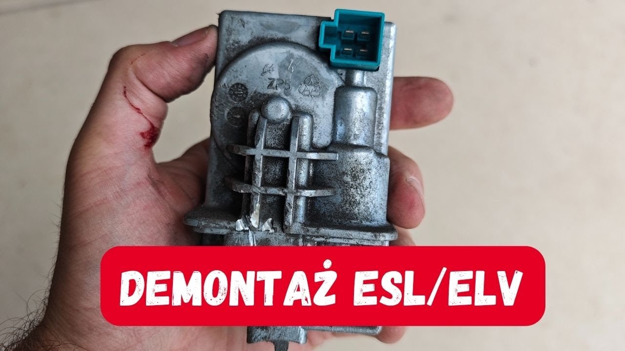 Mercedes C (W204) - demontaż elektronicznego rygla kierownicy ESL/ELV
