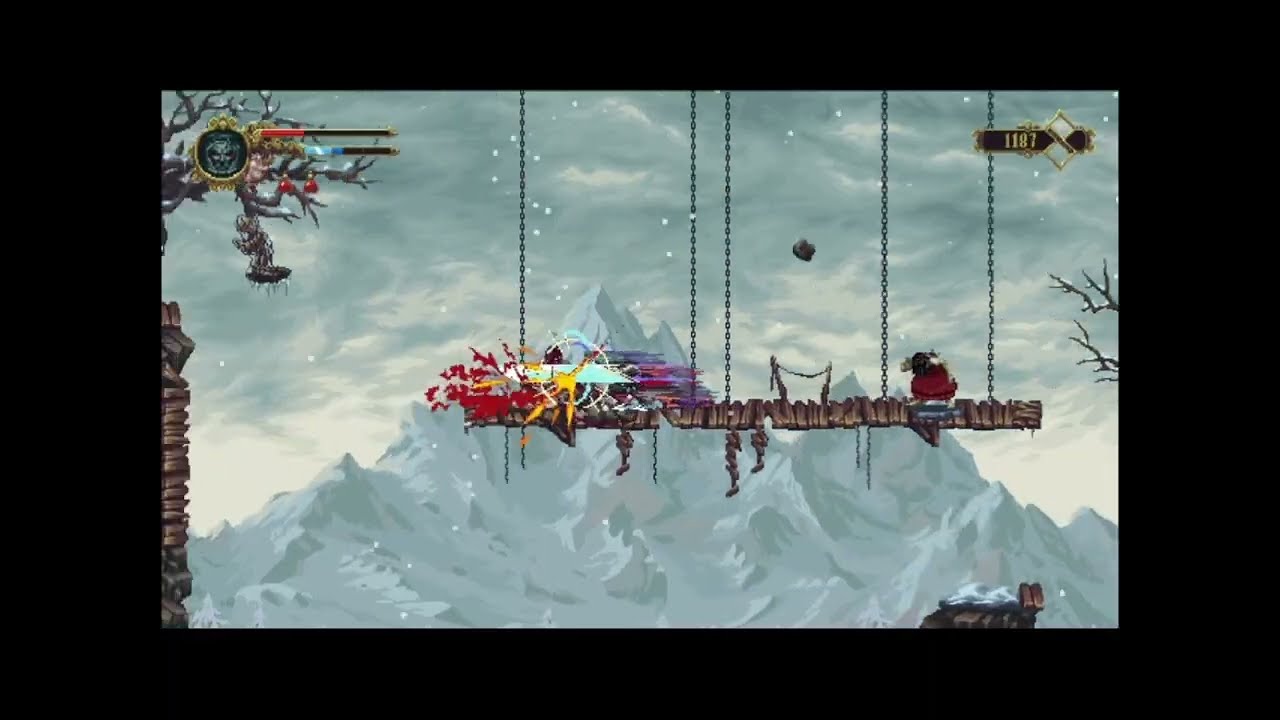 Ignoring a tree stuck guy, he is not going anywhere - Blasphemous E7