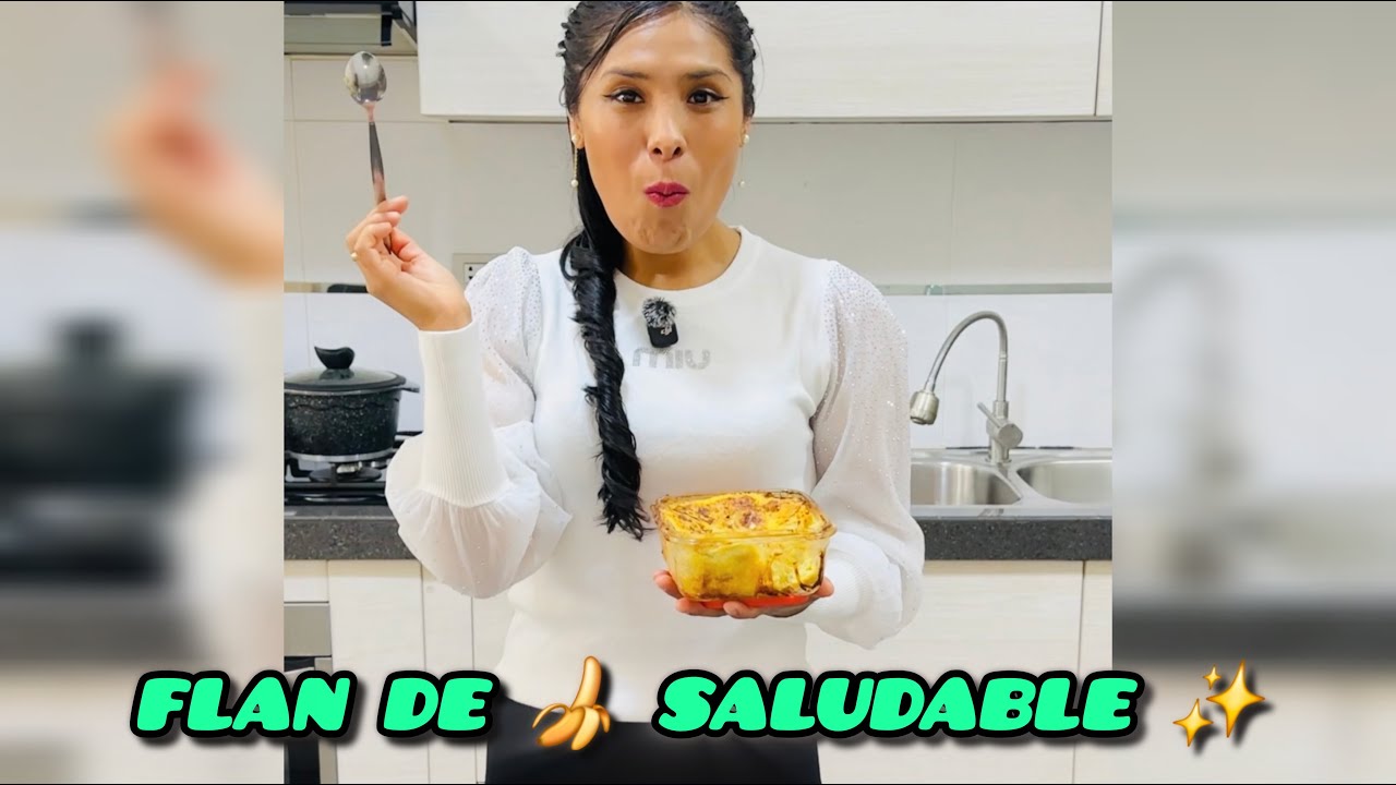 Flan de 🍌 Saludable