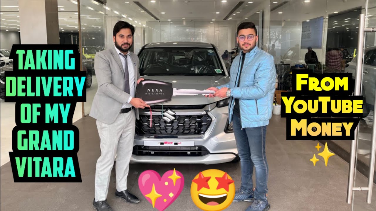 Taking Delivery of My Grand Vitara from YouTube Money 💰❤️‍🔥 on My special Day 😍✨