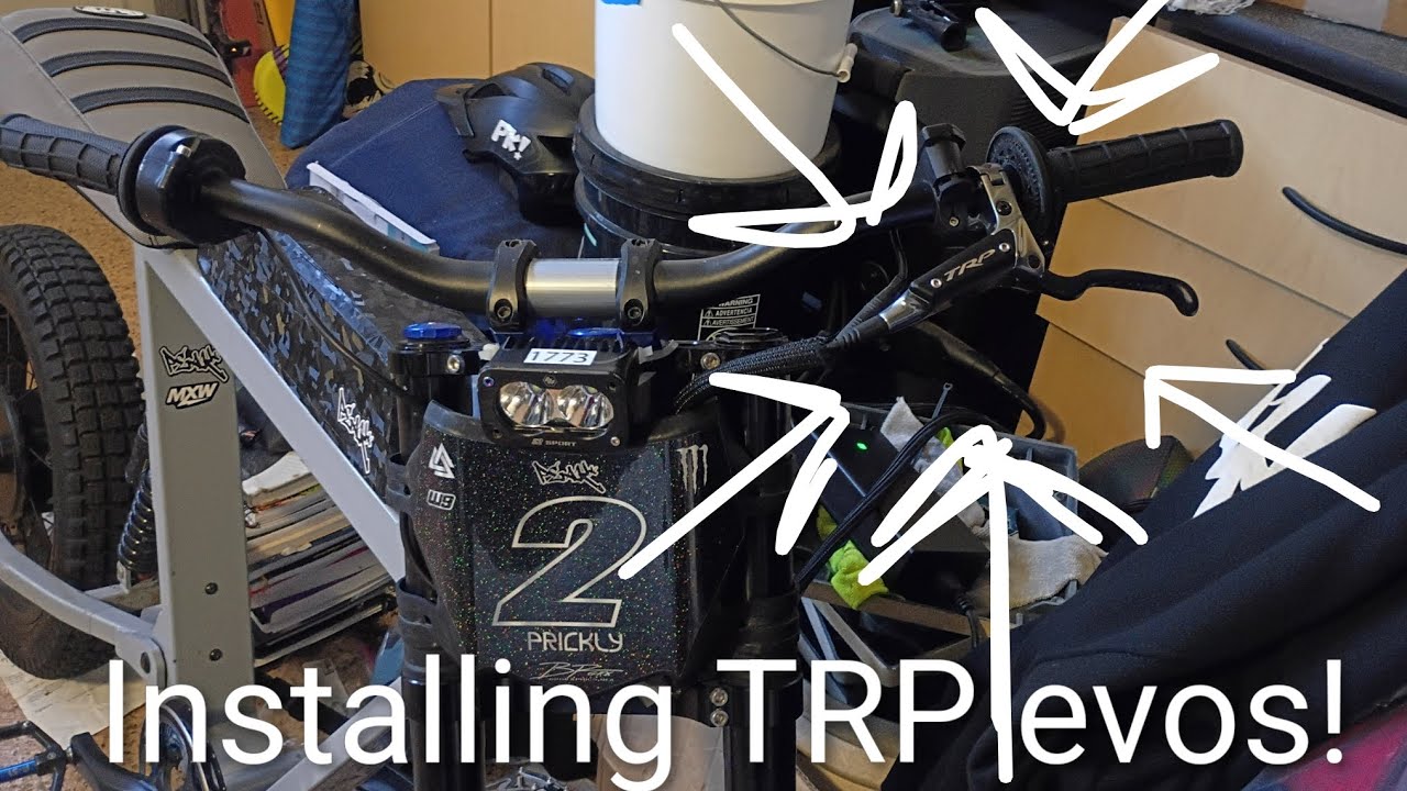 Installing TRP evo brakes on my P-51 bullet. 