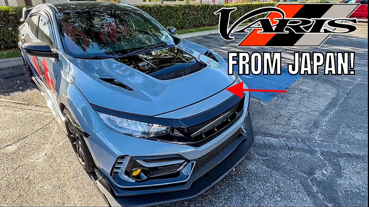 Honda Type R FK8 Varis Hood Install! Authentic From JAPAN