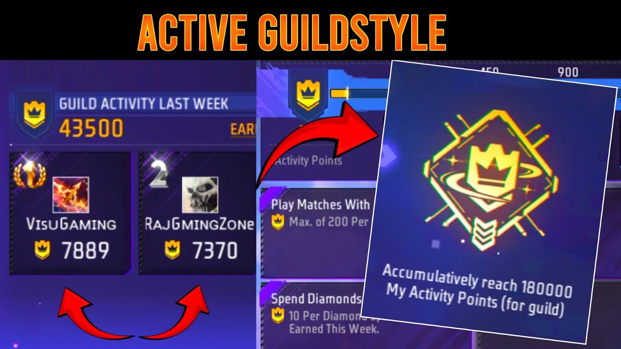How To Get Active Guildstyle Achievement in Free Fire | Guild Point Kaise Milega Free Fire 