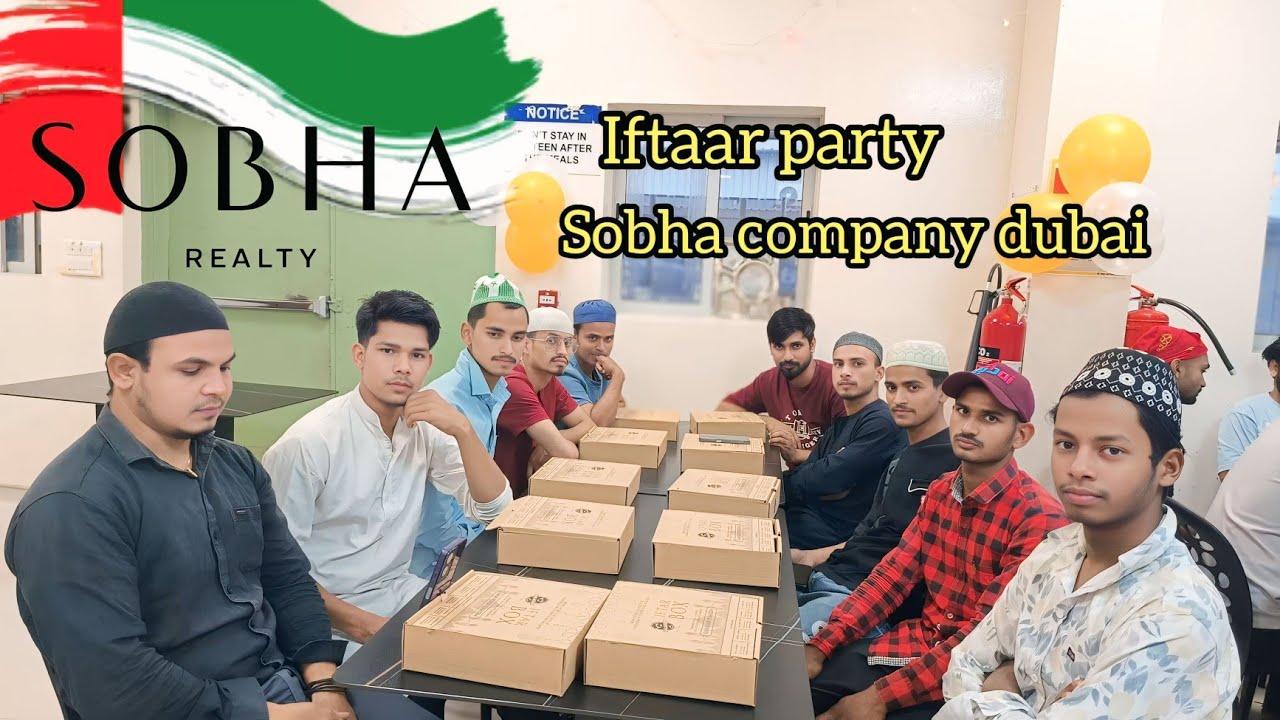 Shobha modular company ras Al khaima UAE iftaar party 24 March 2025 full vlog #toufik ....