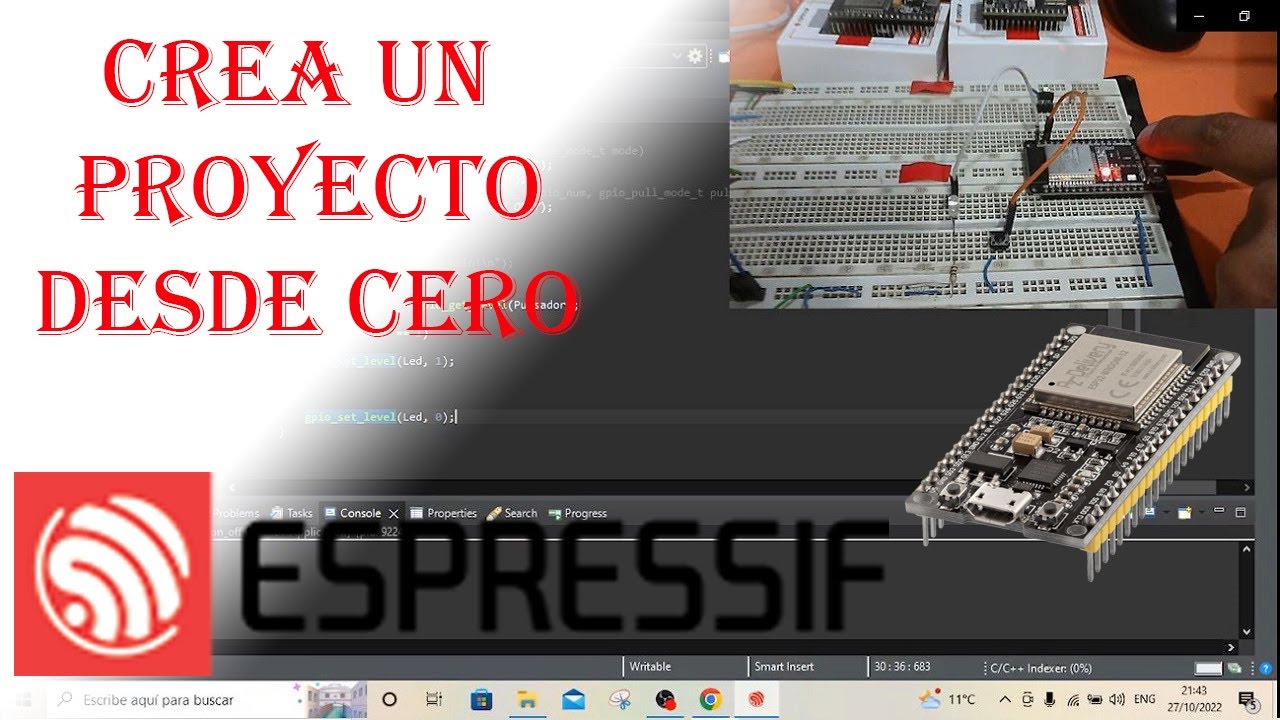 2) Espressif ESP32 - ESP-IDF  - Crea tu primer proyecto desde Cero