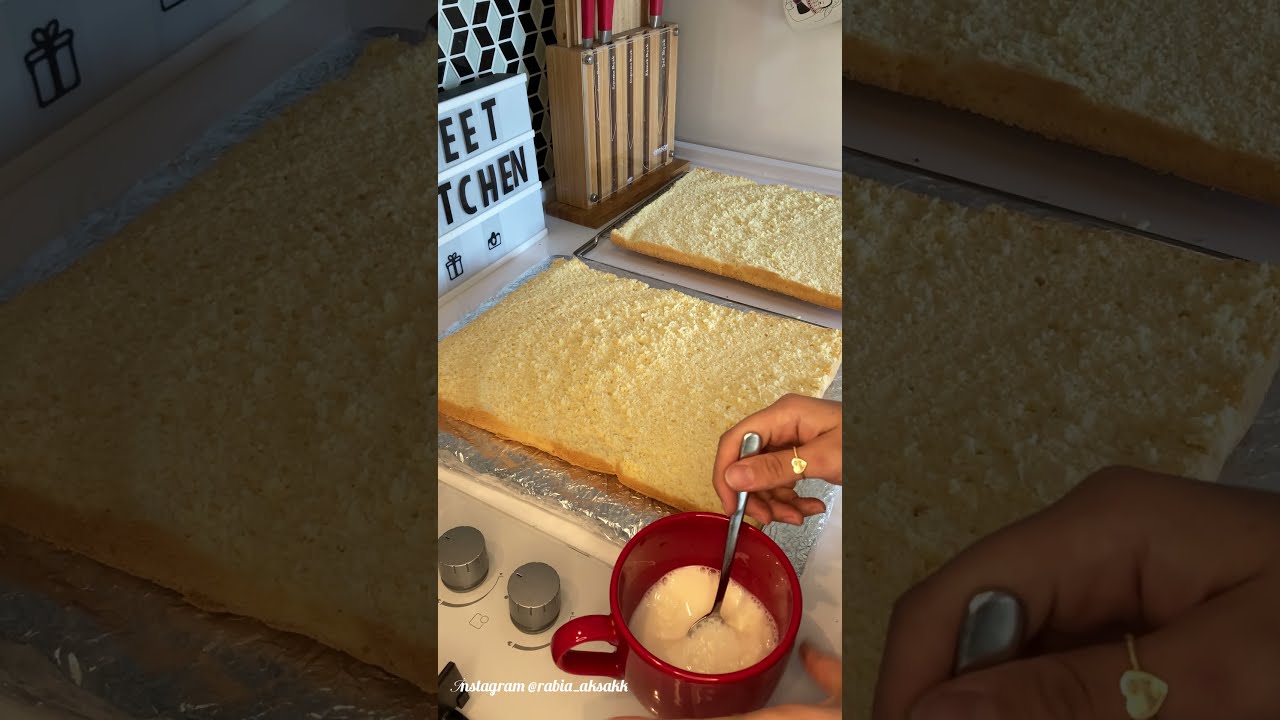 Çok kolay lezzeti olay fırın tepsisinde pandispanya tarifi #pandispanya#yaspasta