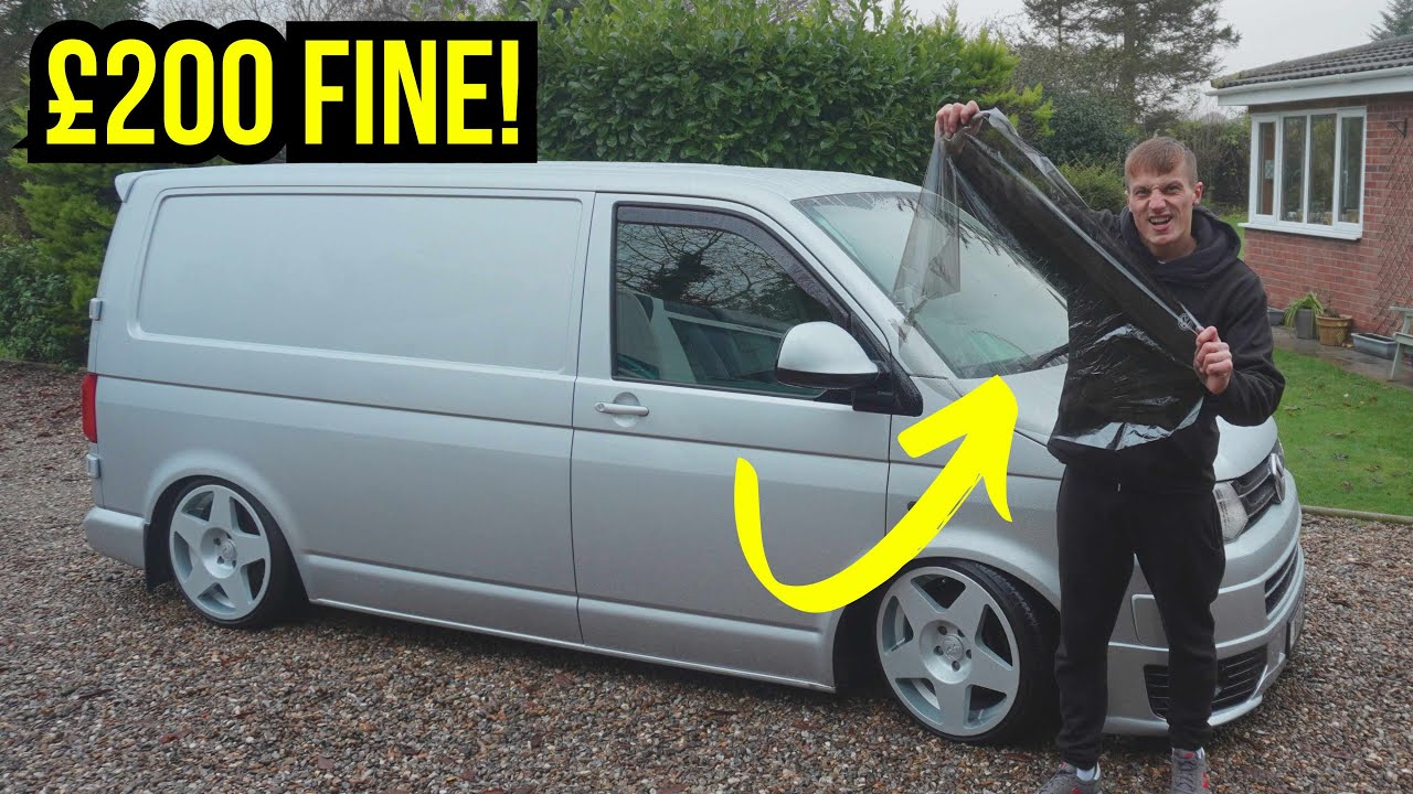 REMOVING ILLEGAL WINDOW TINT ON MY TRANSPORTER