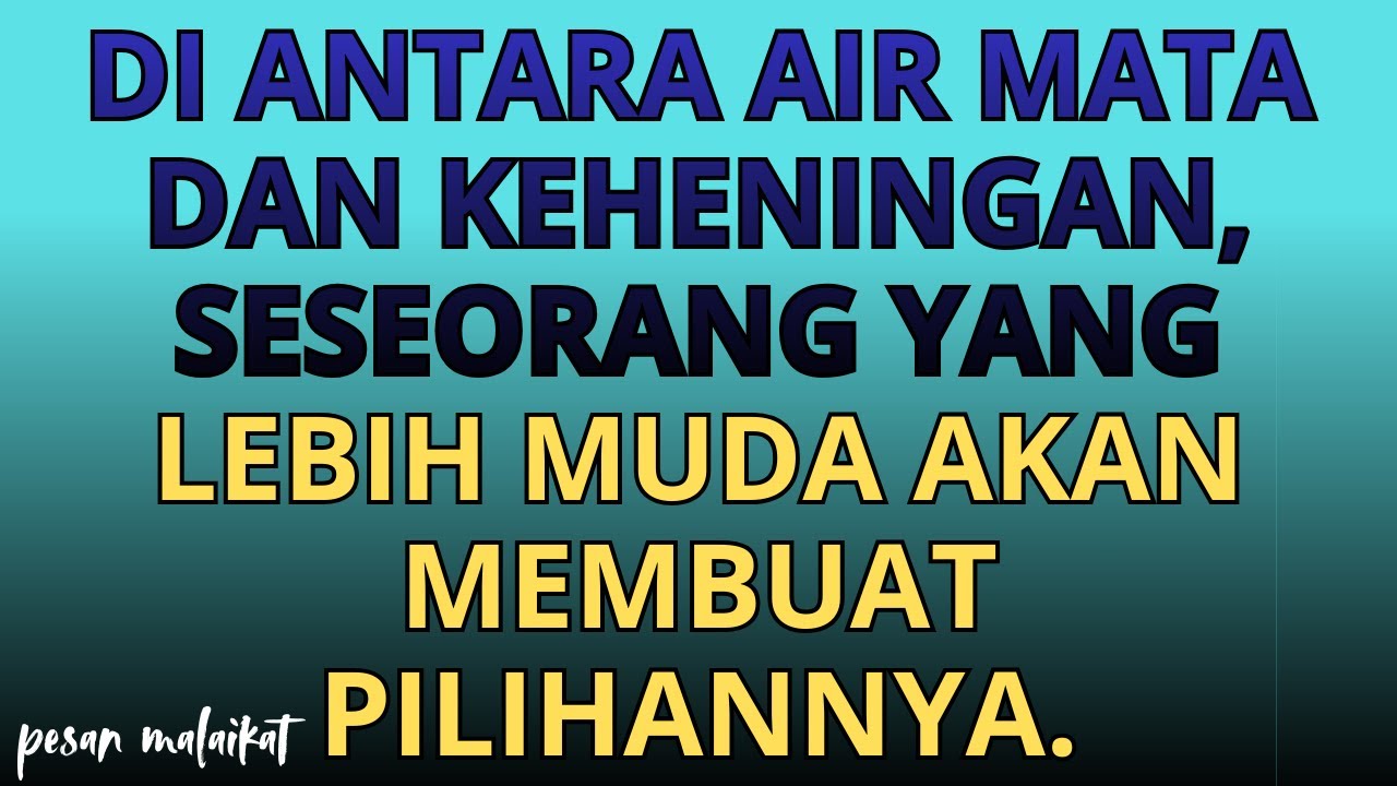 💌Di antara air mata dan keheningan, seseorang yang lebih muda akan membuat pilihannya.