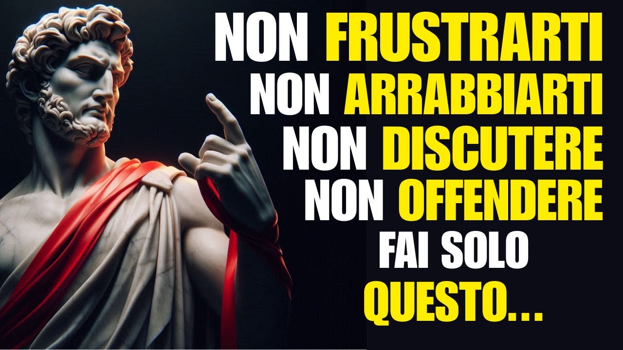 La CHIAVE PER NON PERDERE MAI PIÙ LA CALMA: Come LIBERARSI DA RABBIA E DISTURBI | Stoicismo
