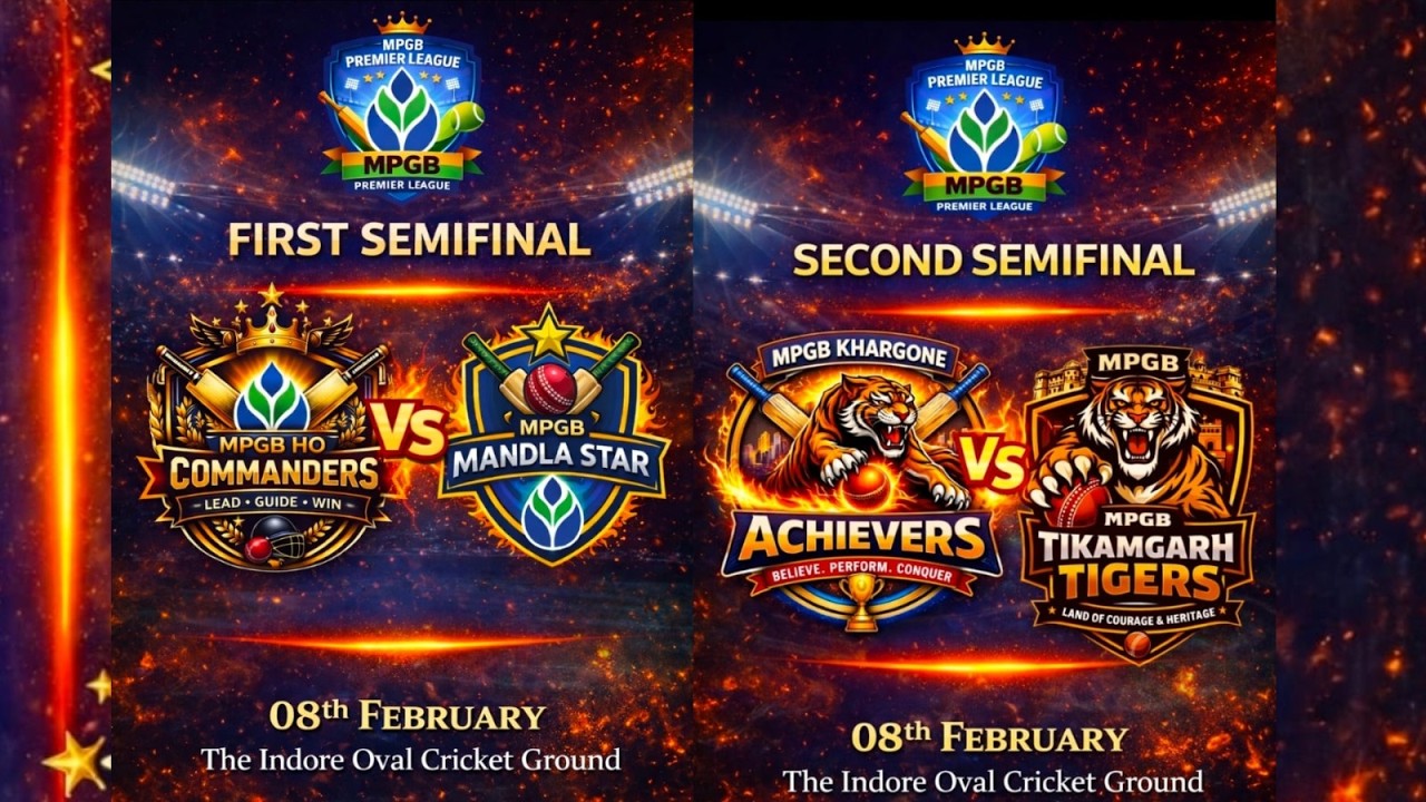 MPGB Premier League 2025-26 LIVE 🏏 | Group A Matches | Indore | TGS LIVE