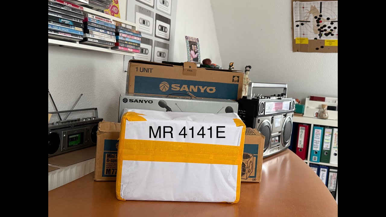 SANYO MR 4141E. Unboxing. A treasure from 70s found. Golden 80s4ever.