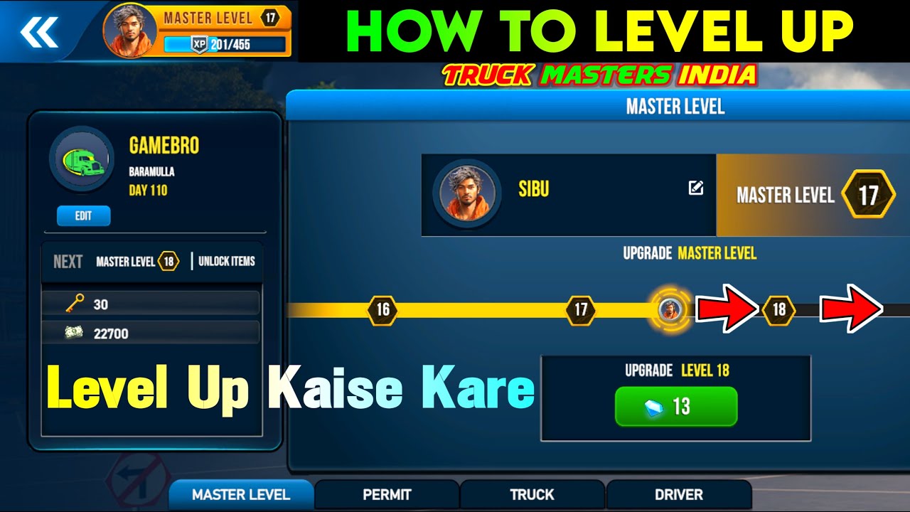 How To Level Up in Truck Masters India | Truck Masters India Mein Level Up Kaise Kare