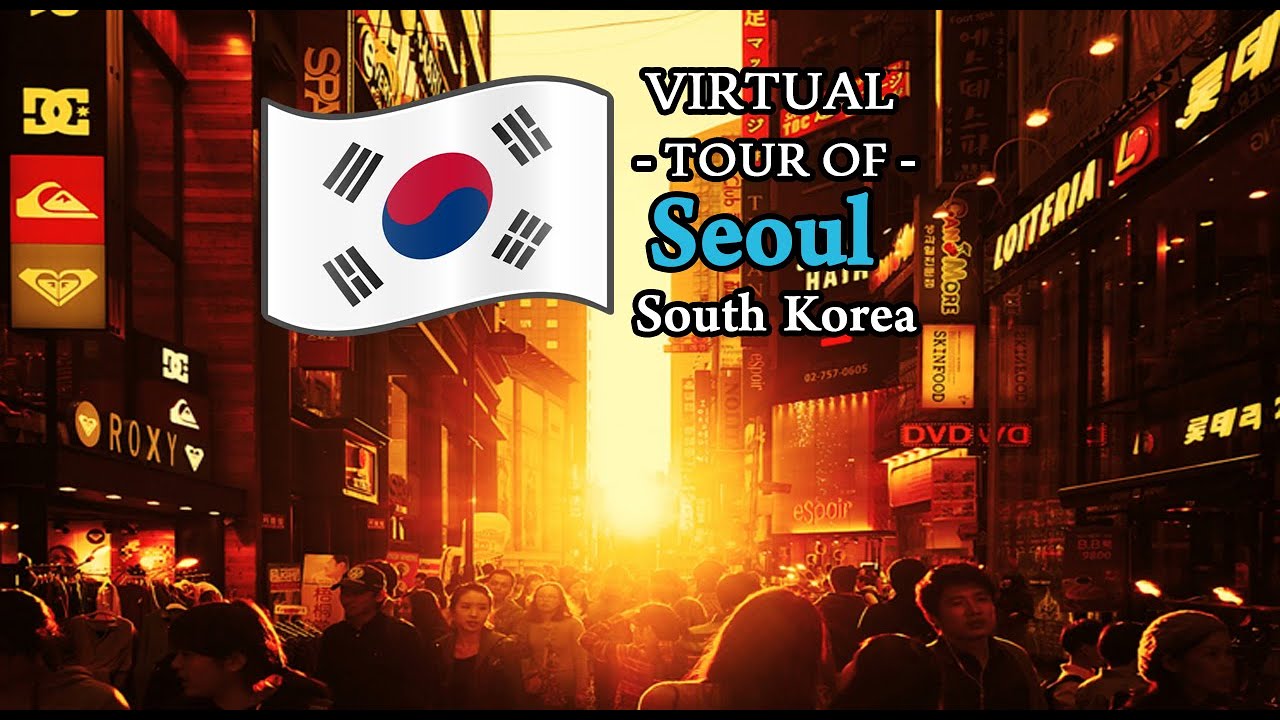seoul South Korea Virtual Walking Tour around the City