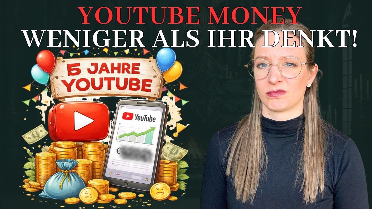 MEINE Einnahmen in 5 Jahren YouTube I Geld verdienen mit YouTube
