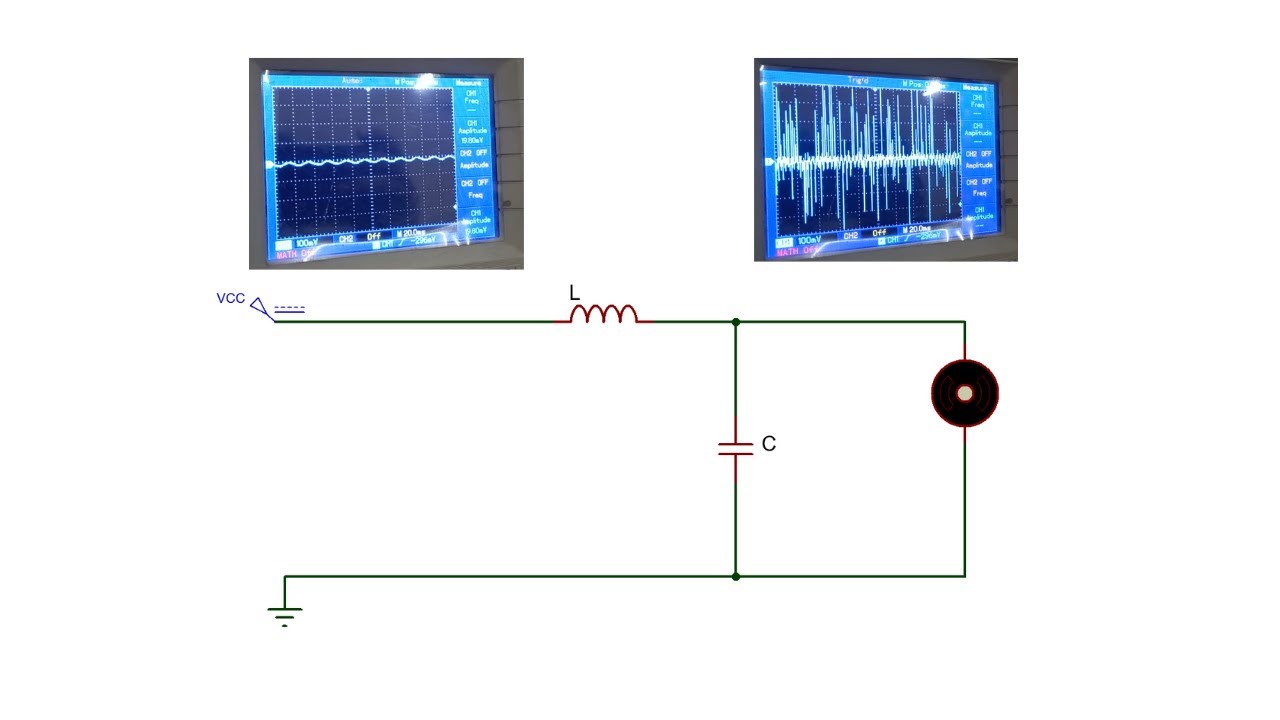 Noise suppression of a motor using LC filter