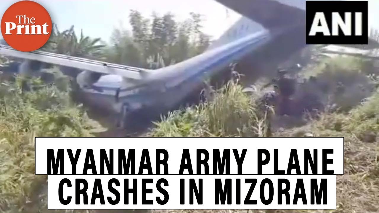 Myanmar Army plane crashes in Mizoram’s Lengpui airport. Many injured
