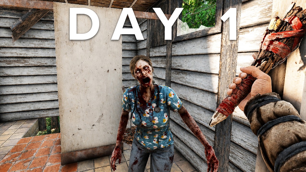 Day 1 In This Awesome Zombie Survival Game