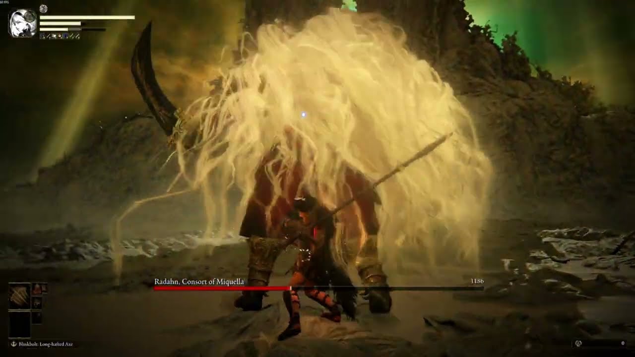Consort Radahn No hit Using the Death Knight Longhaft Axe