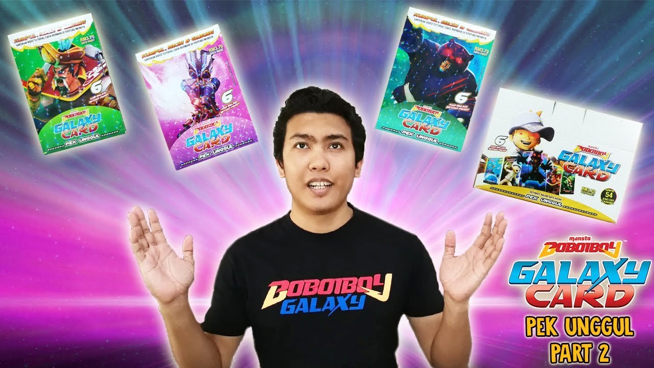 VARGOBA!!! PEK UNGGUL ! OFFICIAL BOBOIBOY GALAXY CARD FROM MONSTA! PART 2