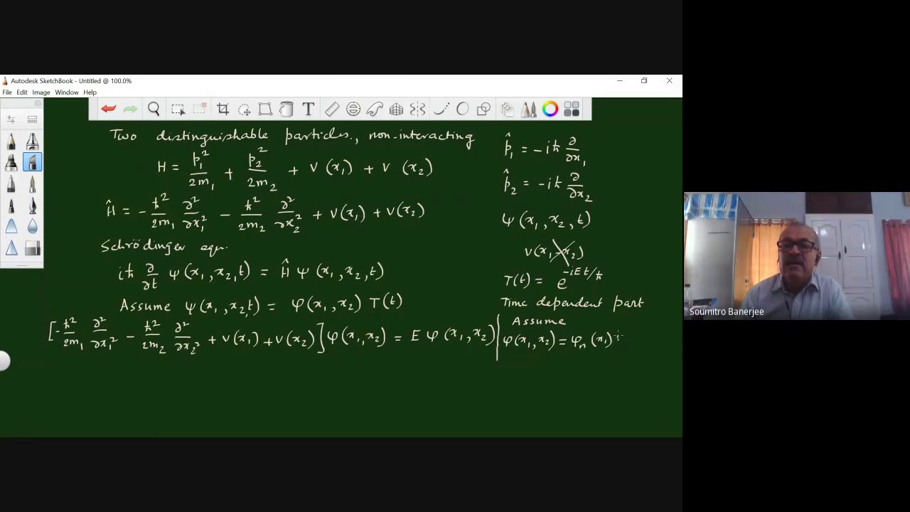 19. Two distinguishable particles