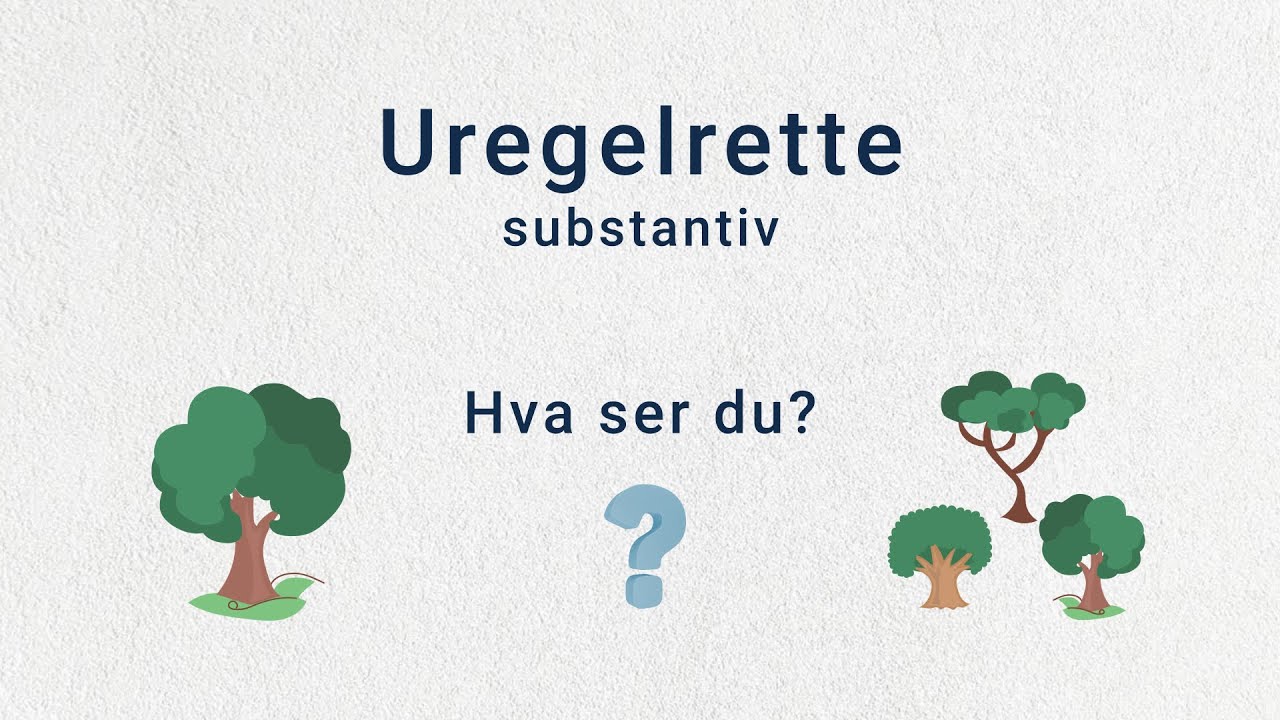 Uregelrette substantiv
