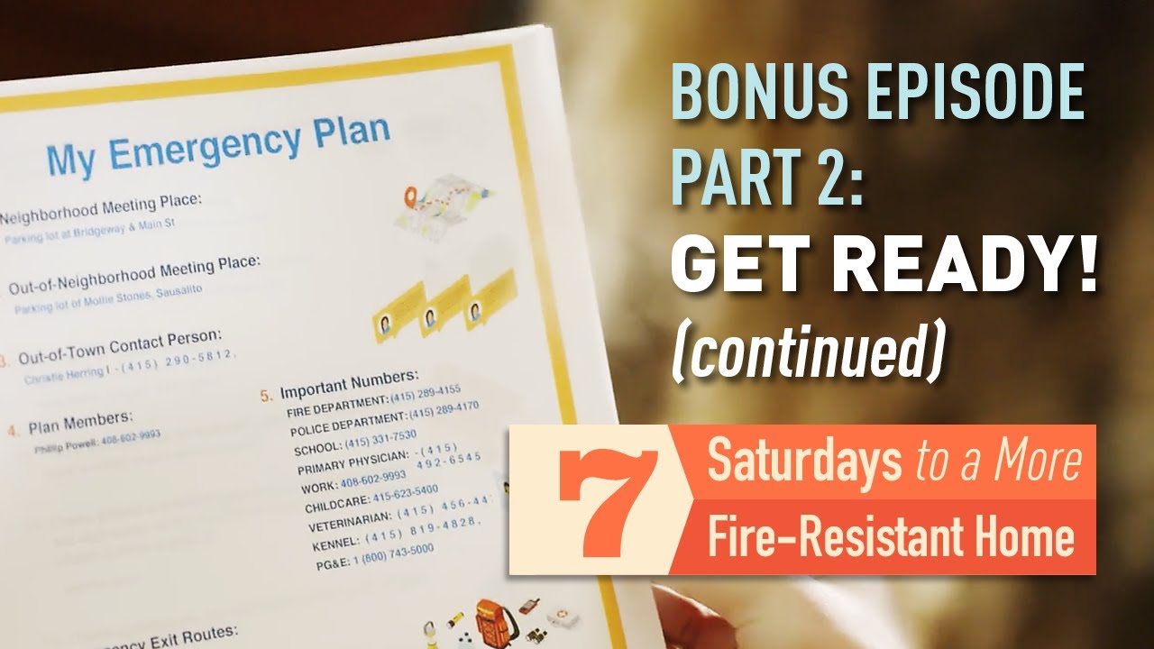 7 Saturdays to a More Fire-Resistant Home: Get Ready! (Bonus Episode, Part 2)