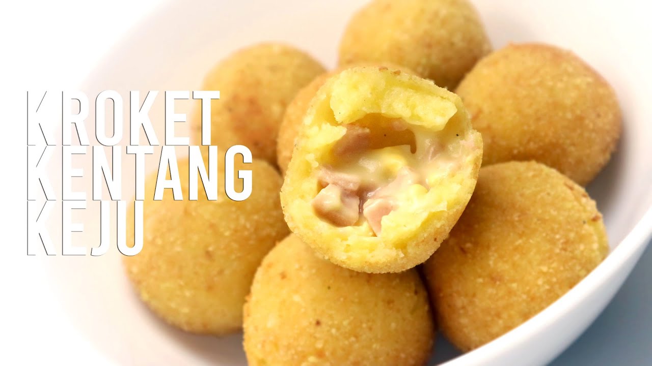 KROKET KENTANG ISI KEJU SOSIS TELUR // POTATO CROQUETTE WITH CHEESE FILLING